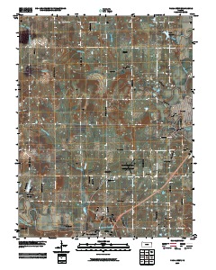 Paola West 2009 topographic map thumbnail