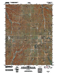 Olsburg 2009 topographic map thumbnail
