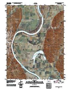 Atchison East 2009 topographic map thumbnail