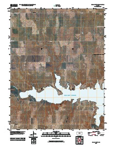 Cedar Bluff 2010 topographic map thumbnail