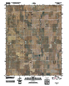 Bazine SE 2009 topographic map thumbnail