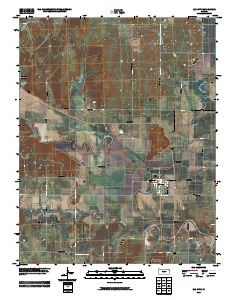 Elk City 2010 topographic map thumbnail
