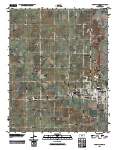 Coffeyville West 2010 topographic map preview