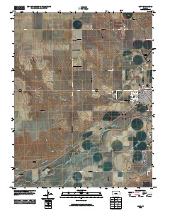 Lakin 2010 topographic map thumbnail