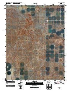 Lakin SE 2010 topographic map thumbnail