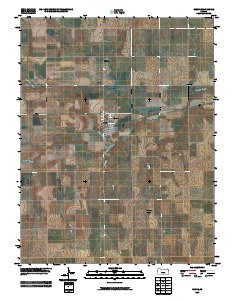 Bazine 2009 topographic map thumbnail