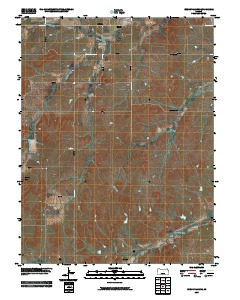 Brookville SW 2009 topographic map thumbnail