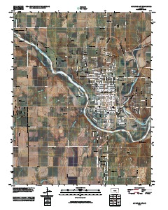Arkansas City 2010 topographic map thumbnail
