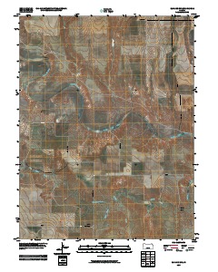 Elkader SW 2009 topographic map thumbnail