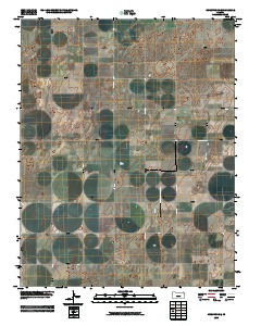 Hugoton SE 2010 topographic map thumbnail