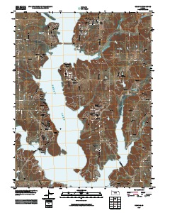 Ozawkie 2010 topographic map thumbnail