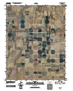 Rozel 2009 topographic map thumbnail