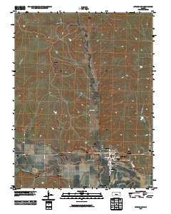 Strong City 2010 topographic map thumbnail