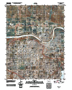 Topeka 2009 topographic map thumbnail