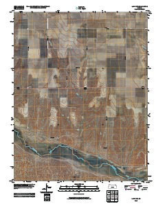 Lakin NW 2010 topographic map thumbnail