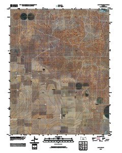 Lakin SW 2010 topographic map thumbnail