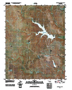 Bluestem Lake 2010 topographic map thumbnail