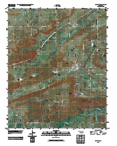 Bokoshe 2010 topographic map thumbnail
