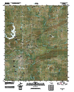 Coalgate 2009 topographic map thumbnail