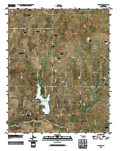 Byars SW 2009 topographic map thumbnail