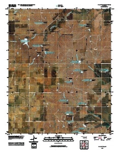 Dill City SE 2010 topographic map thumbnail