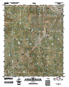 Durant South 2009 topographic map thumbnail