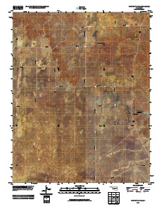 Fort Supply NW 2010 topographic map thumbnail