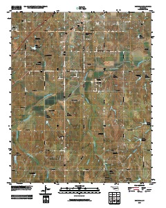 Ninnekah 2009 topographic map thumbnail