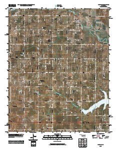 Harrah 2010 topographic map thumbnail