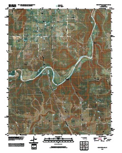 Henryetta SW 2010 topographic map thumbnail