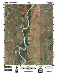 Kaw City NW 2010 topographic map thumbnail