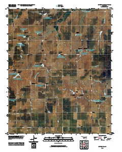 Gotebo NW 2010 topographic map thumbnail