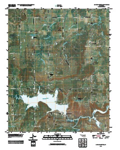 Lake McAlester 2010 topographic map thumbnail