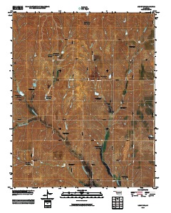 Leedey SW 2010 topographic map thumbnail