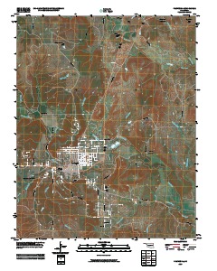 Pawhuska 2009 topographic map thumbnail