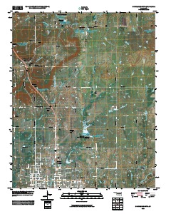 Okmulgee North 2010 topographic map thumbnail