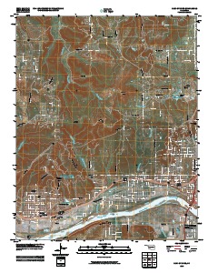 Sand Springs 2010 topographic map thumbnail
