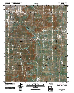 Sapulpa South 2010 topographic map thumbnail