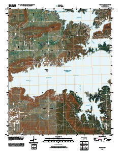 Texanna 2010 topographic map thumbnail