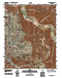 South West City 2010 topographic map thumbnail