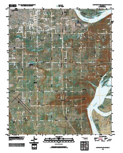 Southeast Muskogee 2010 topographic map thumbnail