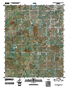 Southwest Muskogee 2010 topographic map thumbnail