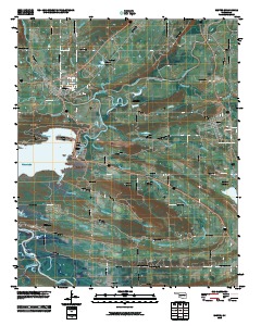 Wister 2010 topographic map thumbnail