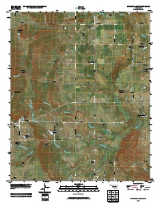 Wapanucka North 2009 topographic map thumbnail