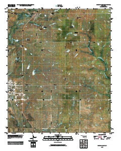 Waurika East 2009 topographic map thumbnail