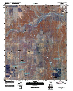 Mangum South 2010 topographic map thumbnail
