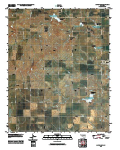 Gotebo West 2010 topographic map thumbnail
