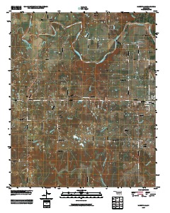 Mannsville 2009 topographic map thumbnail