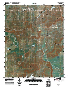 Beggs 2010 topographic map thumbnail