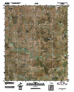 Elmore City South 2009 topographic map thumbnail